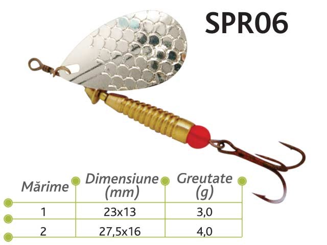 Lingurite rotative Spr 06 Baracuda 3g/4g