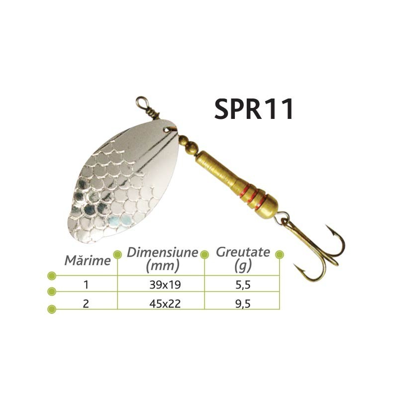 Lingurite rotative Spr 11 Baracuda 5.5g/9.5g 5.5g