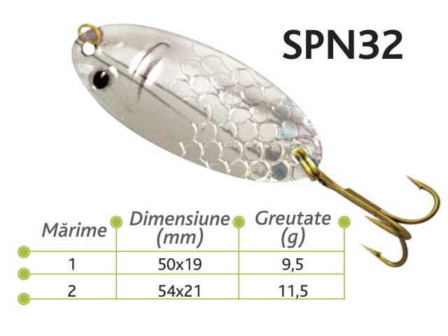 Lingurite oscilante Spn 32 Baracuda 9.5G/11.5G
