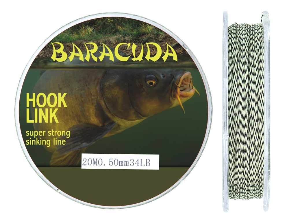 Fir textil monturi crap Baracuda Hook Link B, rezistenta la rupere 15.4 kg