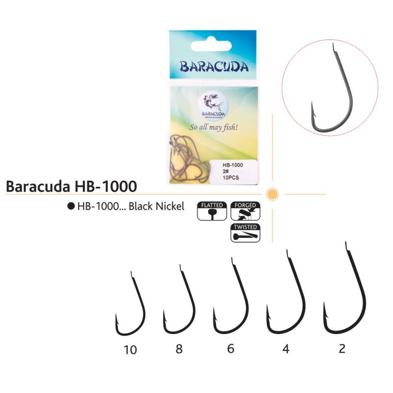 Set ace/carlige Baracuda HB-1000, 10 buc/plic 4
