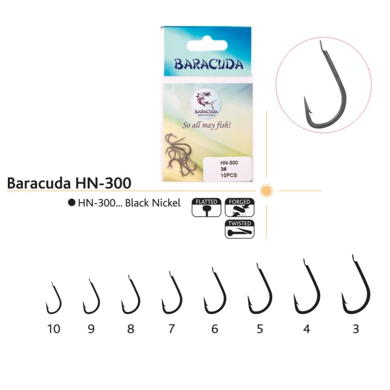 Set ace/carlige Baracuda HN-300, 10 buc/plic 6