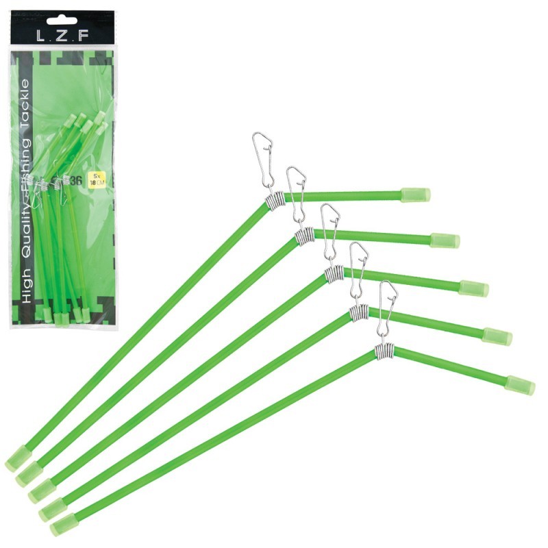 Set anti-tangle rigid, 18/20/22 cm, 5 buc/set, verde 20 cm