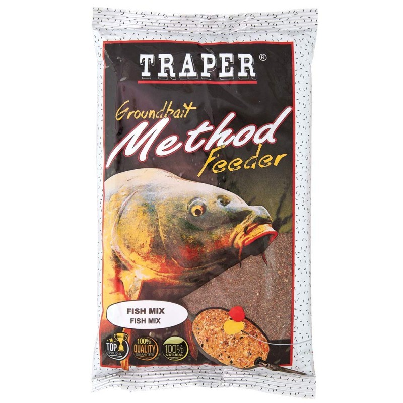Nada method feeder Traper 750 g Halibut negru