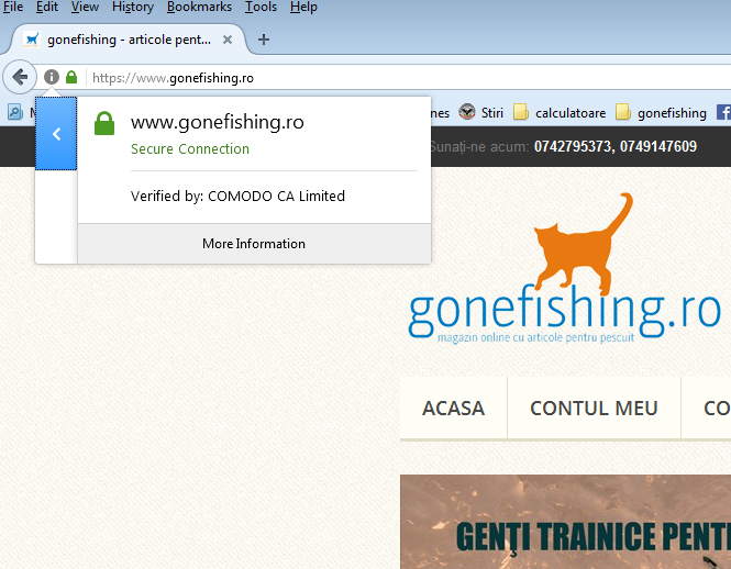 Cumparaturi sigure pe site-ul gonefishing.ro